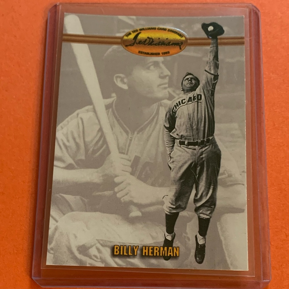 Billy Herman #21 1993 Ted Williams Company Baseball Trading Card